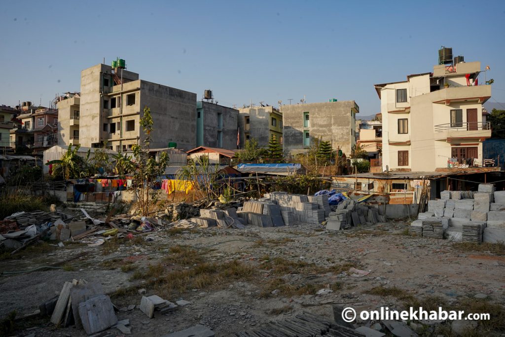 A squatter settlement in Safredhunga, Kapan of Kathmandu