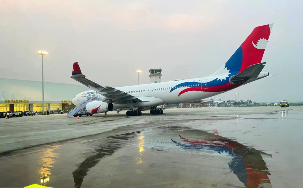 A Nepal Airlines Corporation (NAC) aircraft at Bhairahawa airport

Bhairahawa-Kuala Lumpur flights