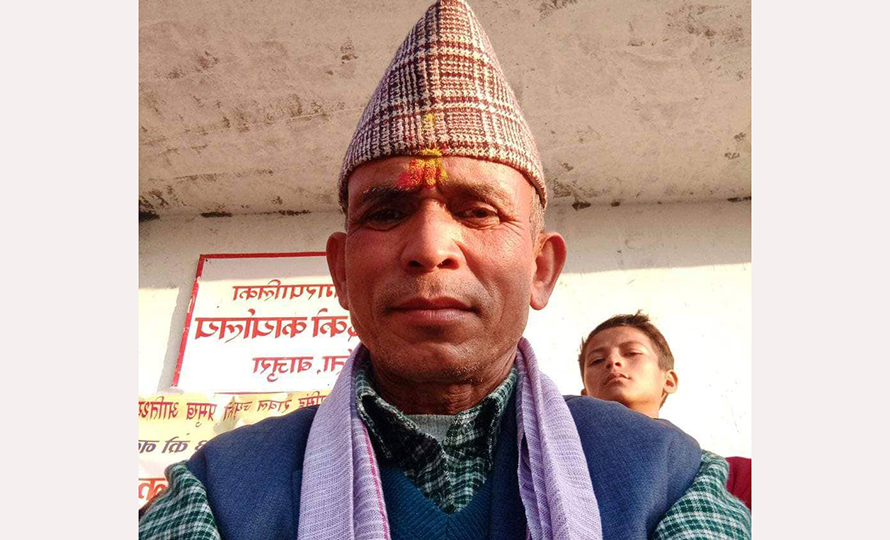 Juddha Bahadur Aidi, the chairperson of Triveni municipality's ward 7 in the Bajura district