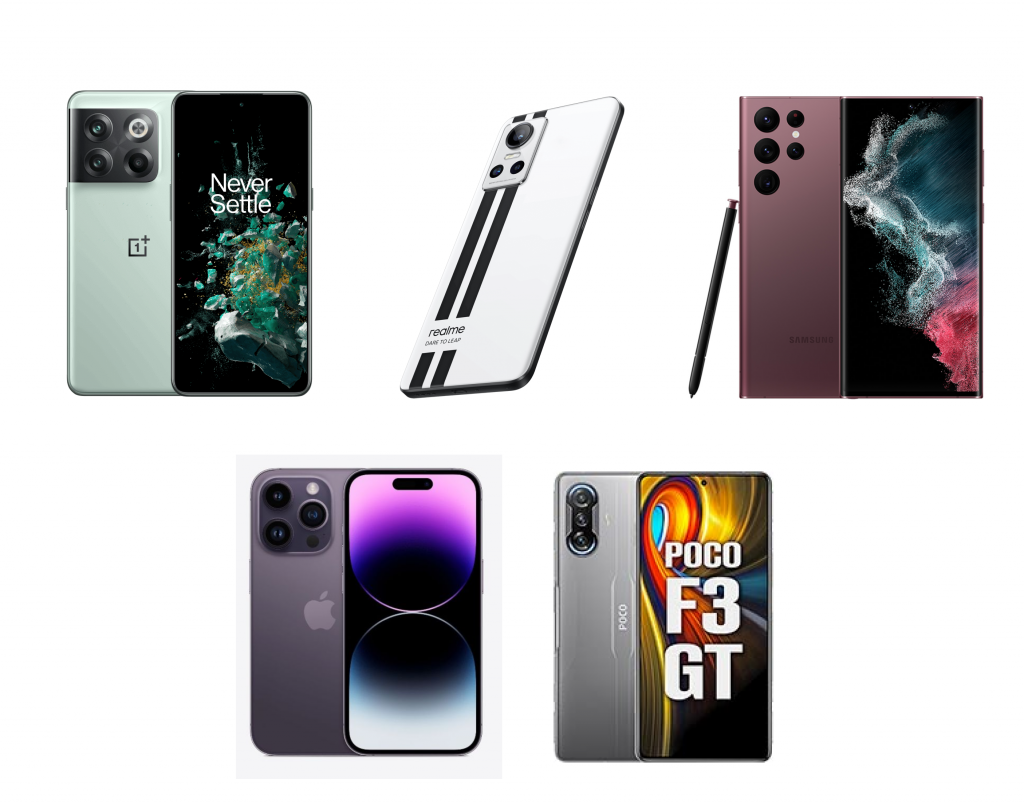 Best gaming phones in Nepal as of January 2023. OnlineKhabar collage