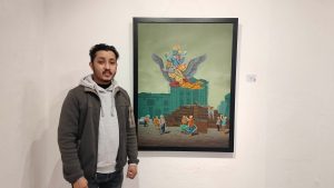 Suresh Basnet’s Galpa: Artistic satire on human behaviour on display at Kathmandu exhibition