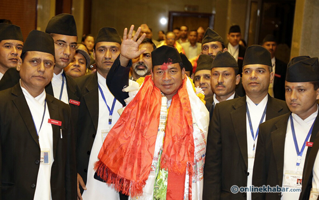 Nepal’s vice president Nanda Bahadur Pun has nothing but frustration as he retires