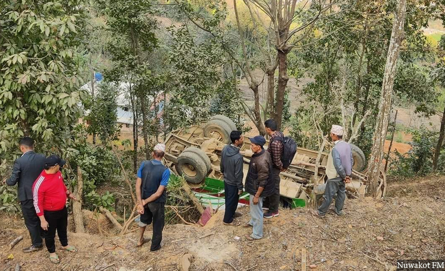 Nuwakot bus accident kills 2