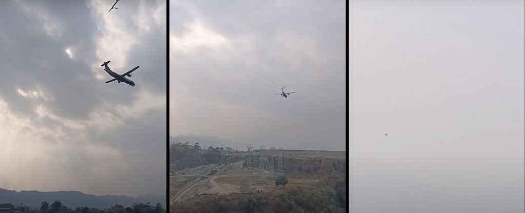 pokhara plane hits bird _ video screenshots threatens birds in nepal