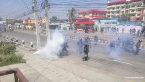 Biratnagar tense as police clash with groups protesting Koshi naming