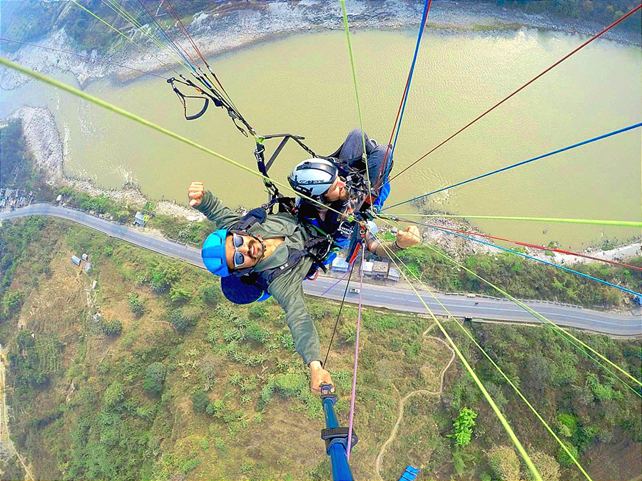 Chitwan is being developed as a paragliding destination to launch the service in April 2023.