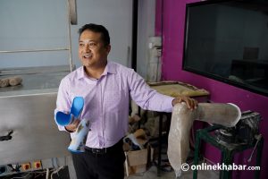 Nepal’s health system lags in prosthetics and orthotics. But this man is changing the scene