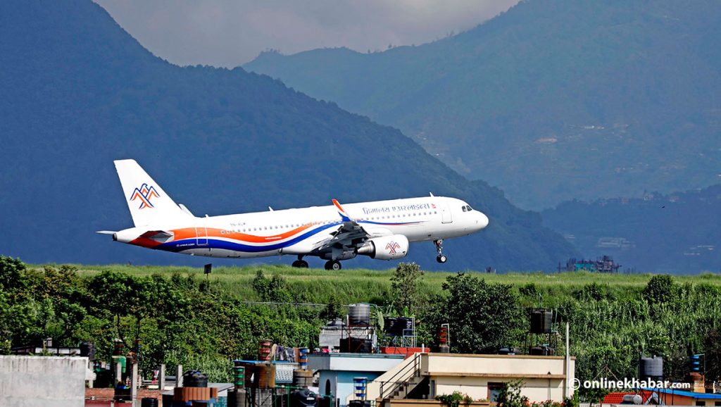 File: A Himalaya Airlines flight