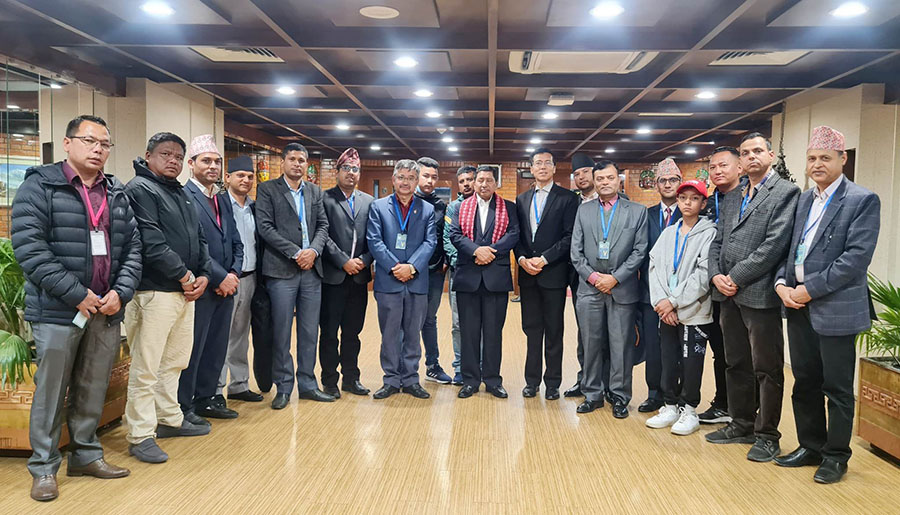Deputy Prime Minister Narayan Kaji Shrestha-led delegation returns home from fifth UN Conference on Least Developed Countries, in Kathmandu, on Tuesday, March 7, 2023.