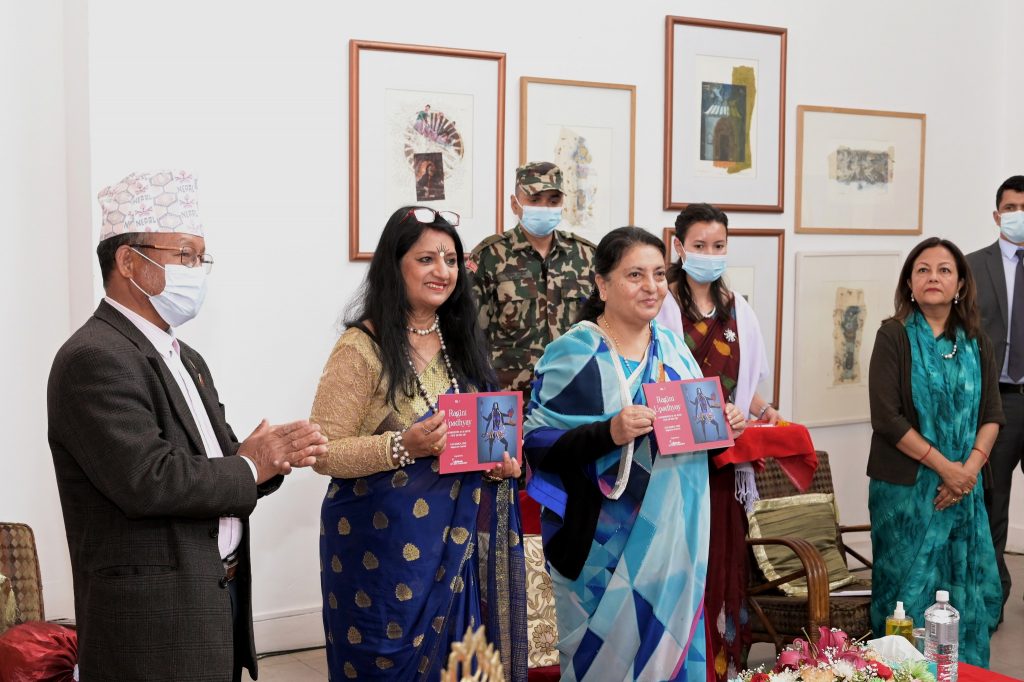 The opening day of the exhibition Ragini Upadhyay: A retrospective of an artist (1978-2023) at Nepal Art Council, Babermahal. Photo: Siddhartha Art Gallery