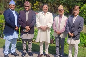 RPP top leaders meet former king Gyanendra Shah in Jhapa
