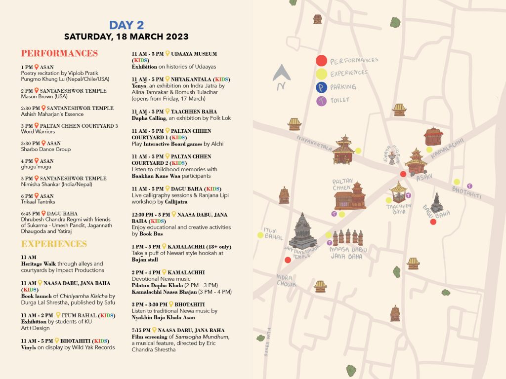 Echoes in the Valley: Day 2 schedule and map