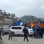 Vandals target Koshi CM Hikmat Kumar Karki’s vehicle in Okhaldhunga