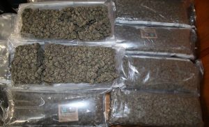 1 kg 160 grams marijuana smuggled through cargo