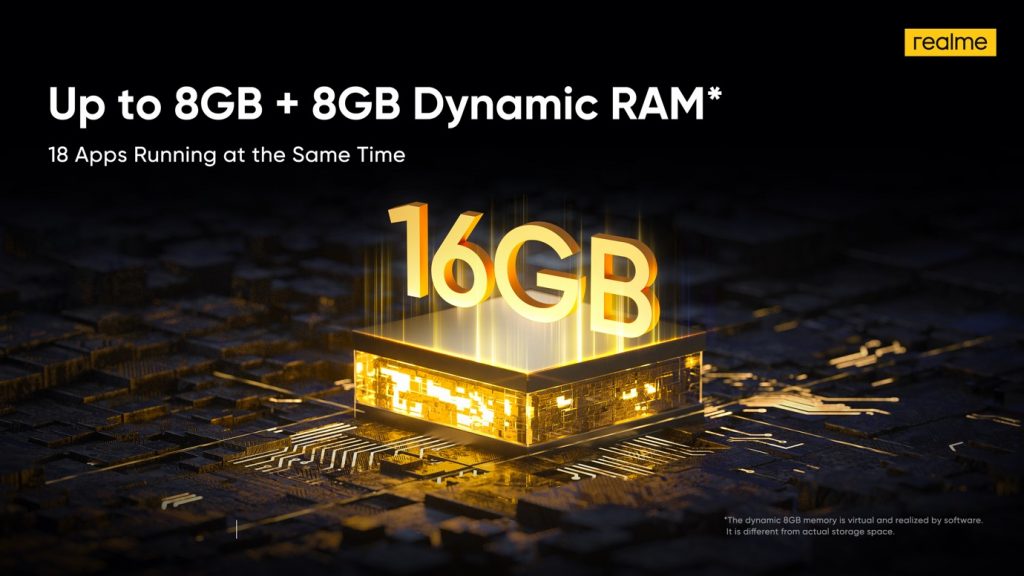 realme 10 dynamic RAM. Photo: Realme