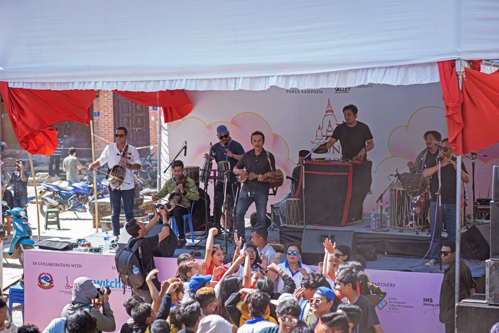 Kutumba, an instrumental folk music band, perform at Echoes in the Valley, one of the most iconic music festivals in Nepal. Photo: Facebook/Echoes in the Valley