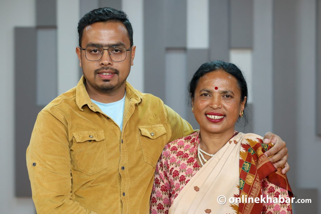 Kanchhi Maiya Bhandari and her son Prakash Bhandari Photo: Shankar Giri