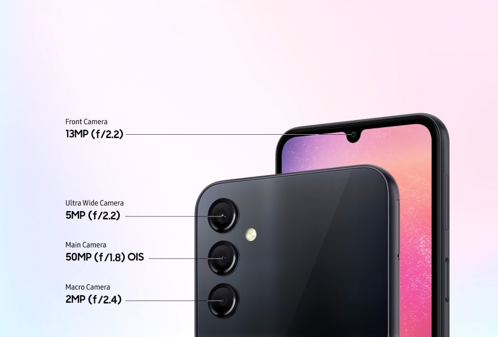 Samsung Galaxy A24 camera specs. Photo: Samsung 