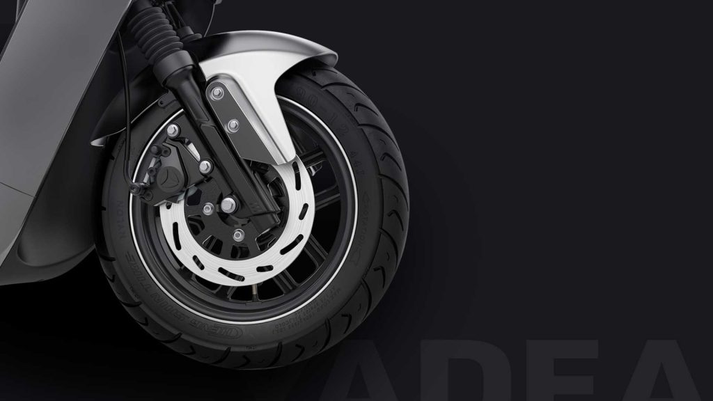 Yadea E8S Pro tyre. Photo: Yadea Nepal