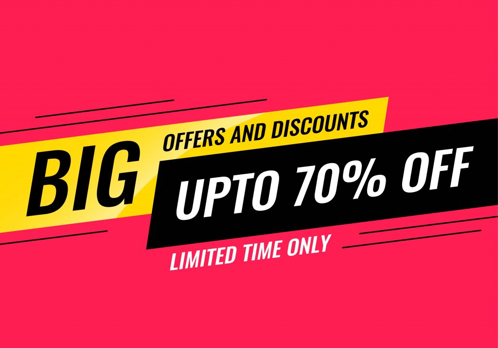 big sale and promotional banner template