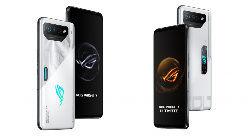 ASUS ROG Phone 7 (left) and ASUS ROG Phone 7 Ultimate (right). Photo: ASUS ROG