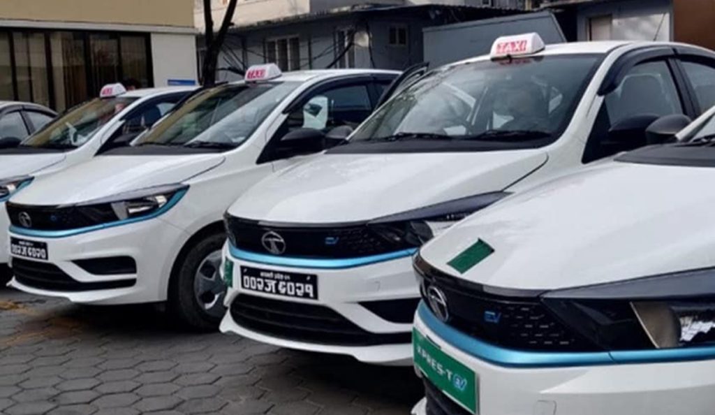 Electric taxi in kathmandu