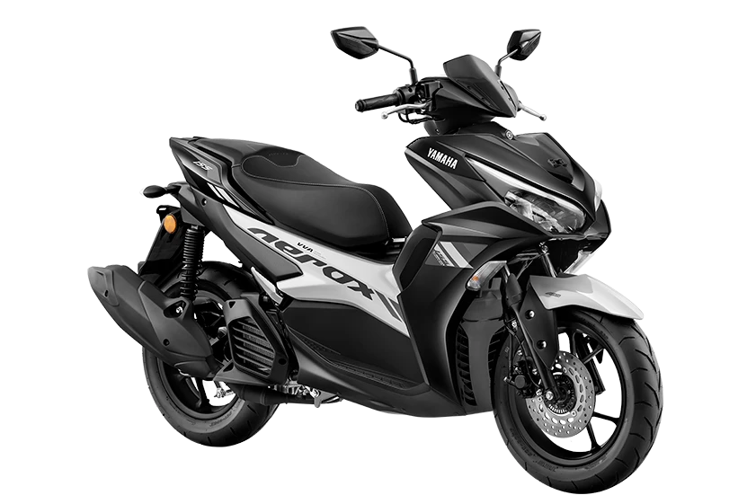 Yamaha Aerox 155 Metallic Black colour Photo: Yamaha