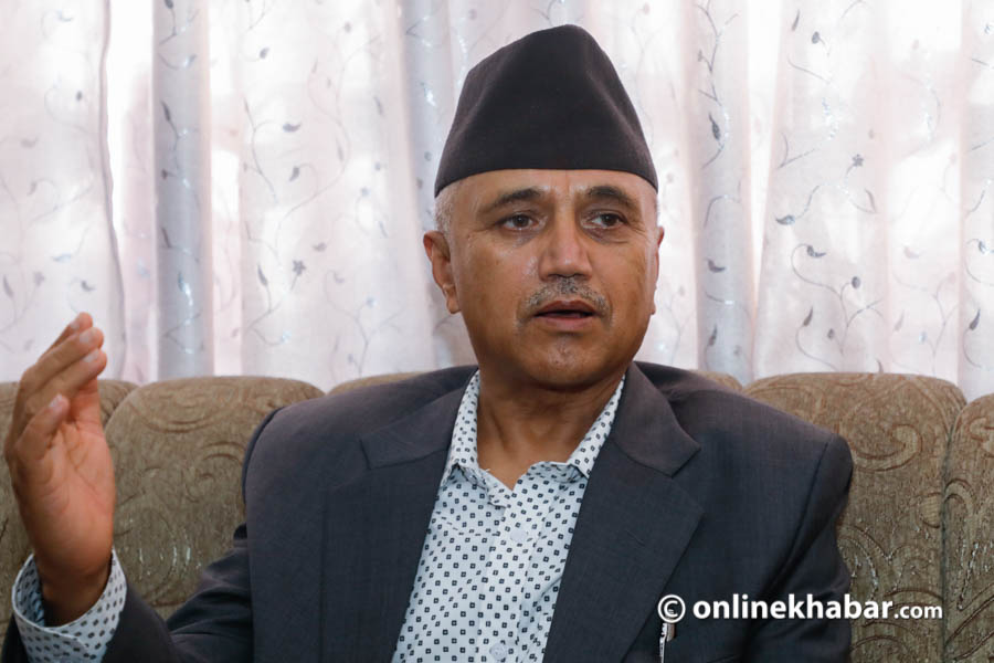 File: CPN-UML leader Khaga Raj Adhikari