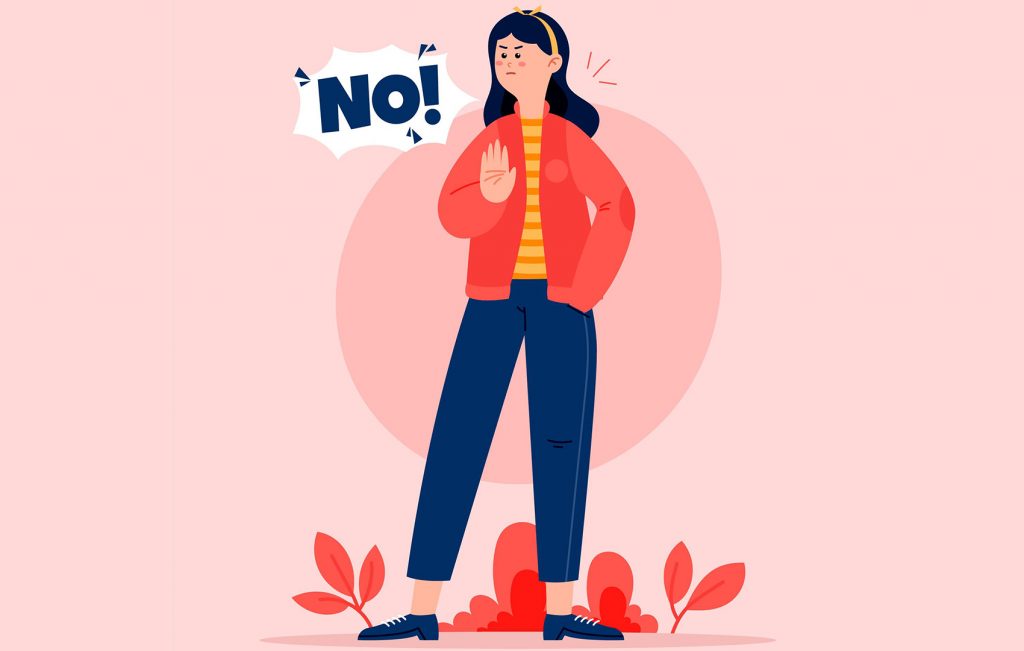 saying no and setting boundaries as self-care tips