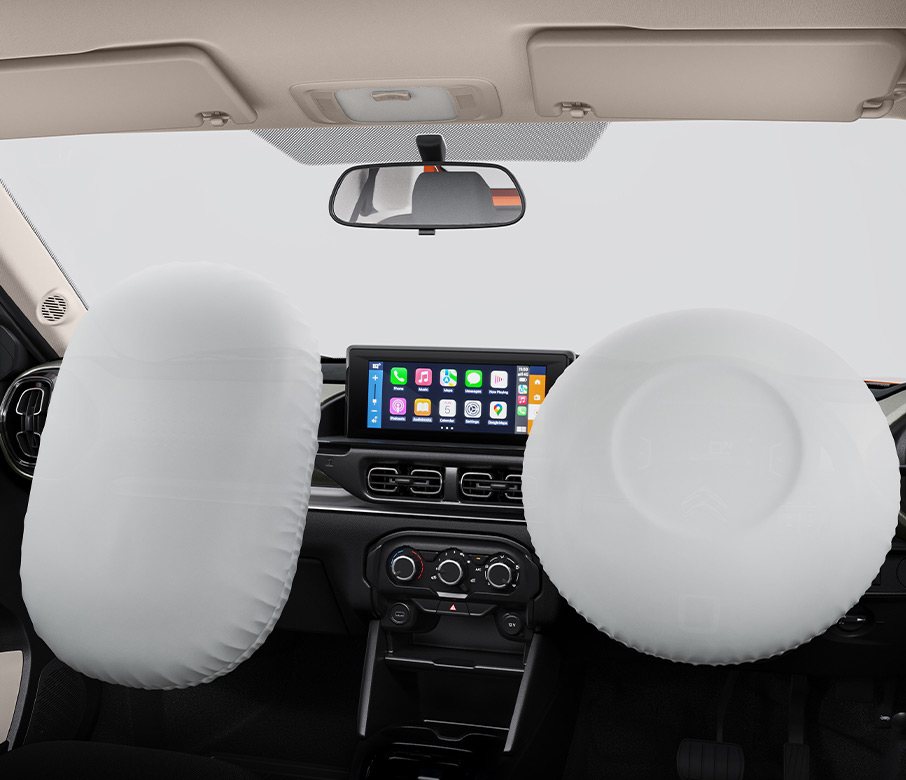 Citroën C3 dual air bags for safety. Photo: Citroën