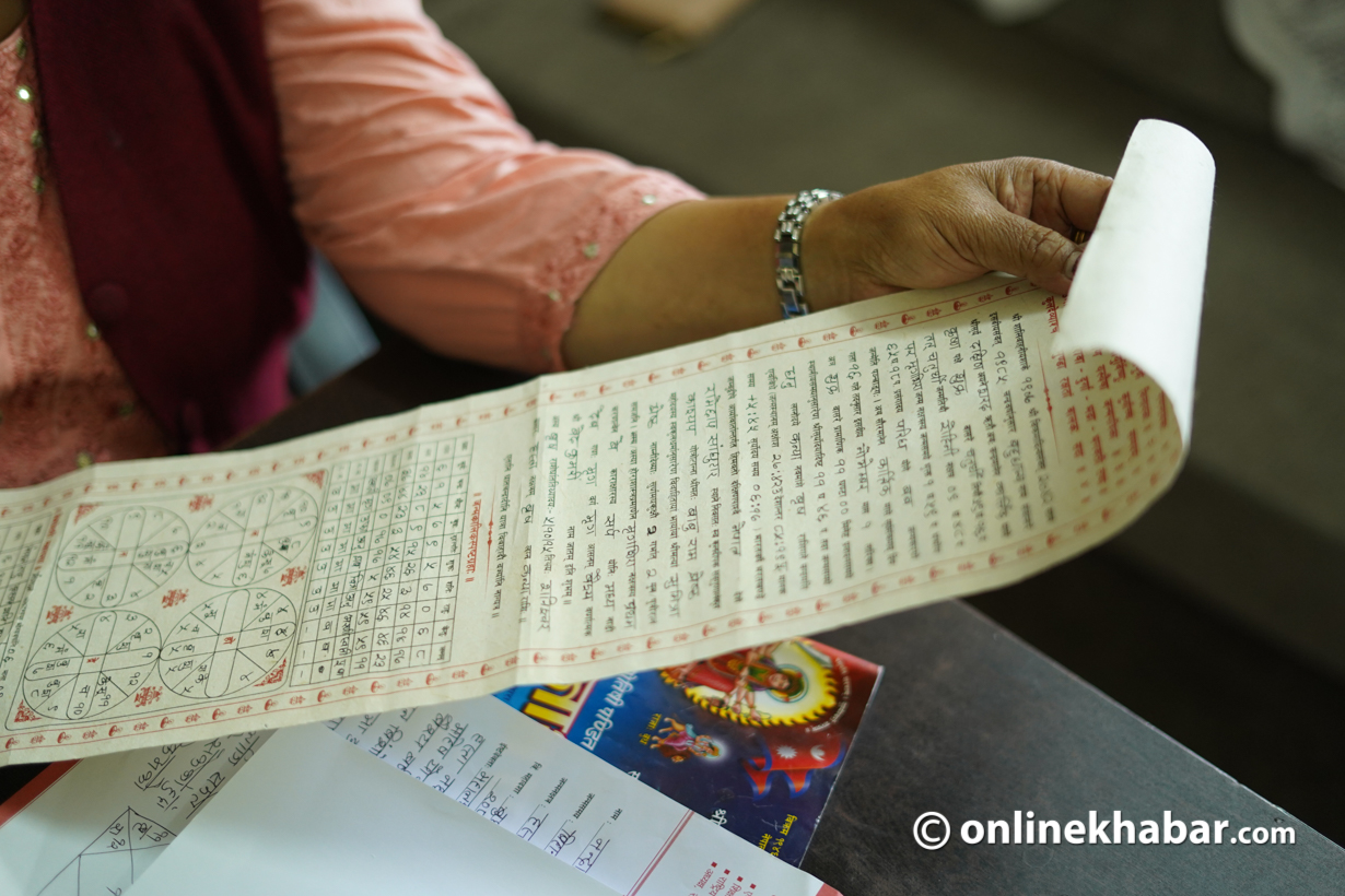 Female astrologers are also satisfied with the profession they have been involved in for the last over one decade.  Photo: Aryan Dhimal 