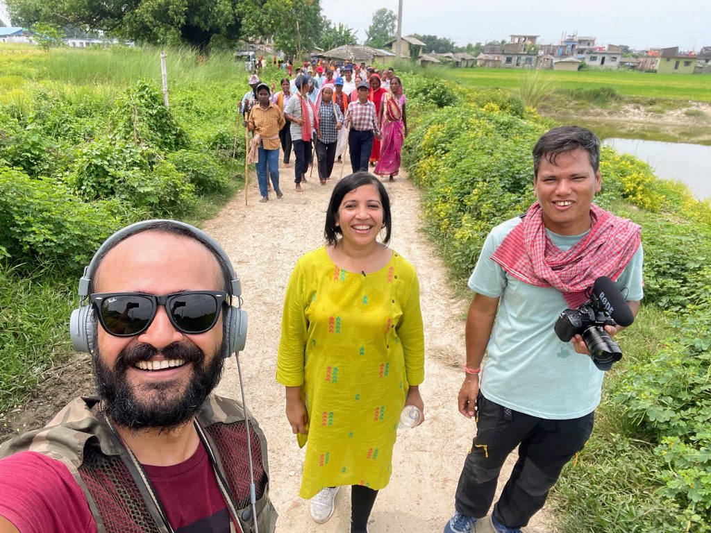 L-R Kamal Kumar, Bidhya Chapagain and Jeevan Rijal Photo: Facebook/Herne Katha