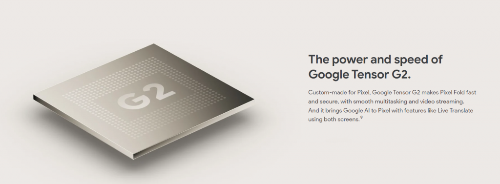 Google Tensor G2 chipset. Photo: Google