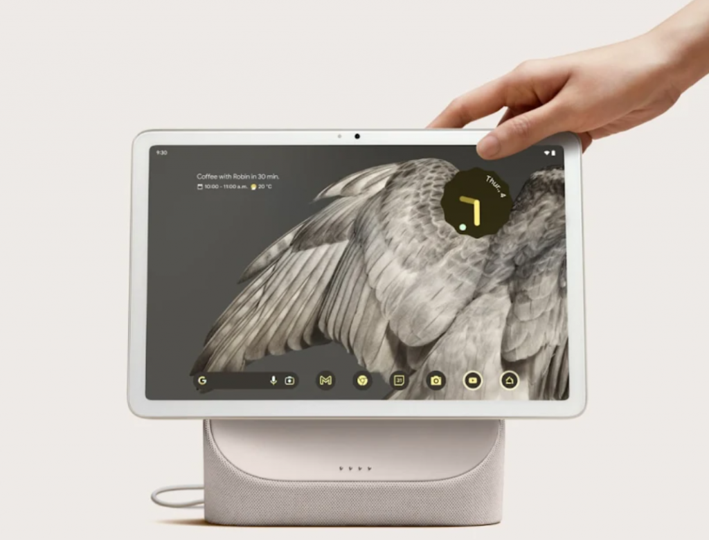 Google Pixel Tablet on the dock. Photo: Google