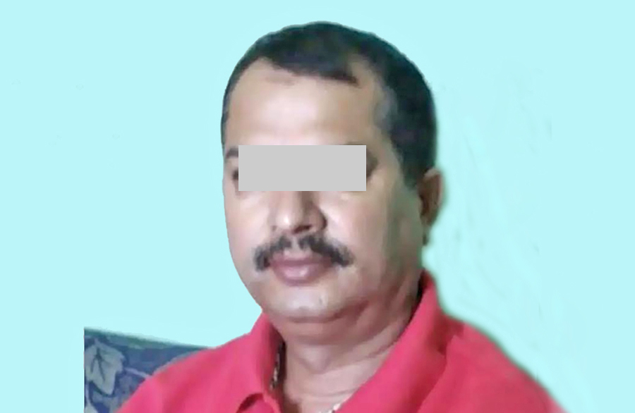 Shesh Mani Gautam, arrested on the rape charge