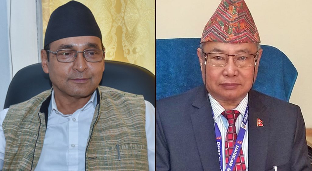 L-R: Top Bahadur Rayamajhi and Indrajit Rai