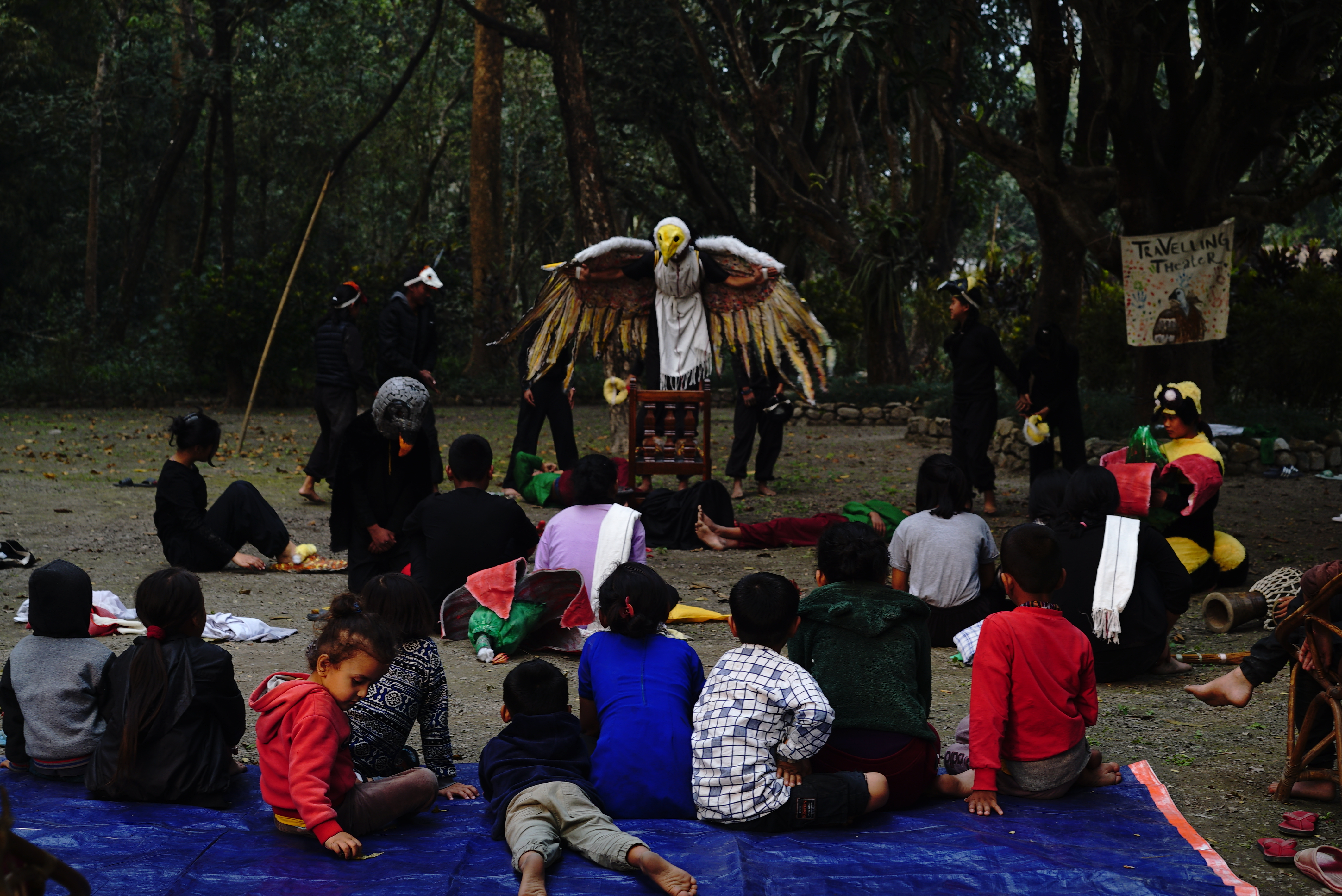 Performer says that Vulture Theatre has taught them about the different aspects of the vulture, its importance and its status in Nepal. 