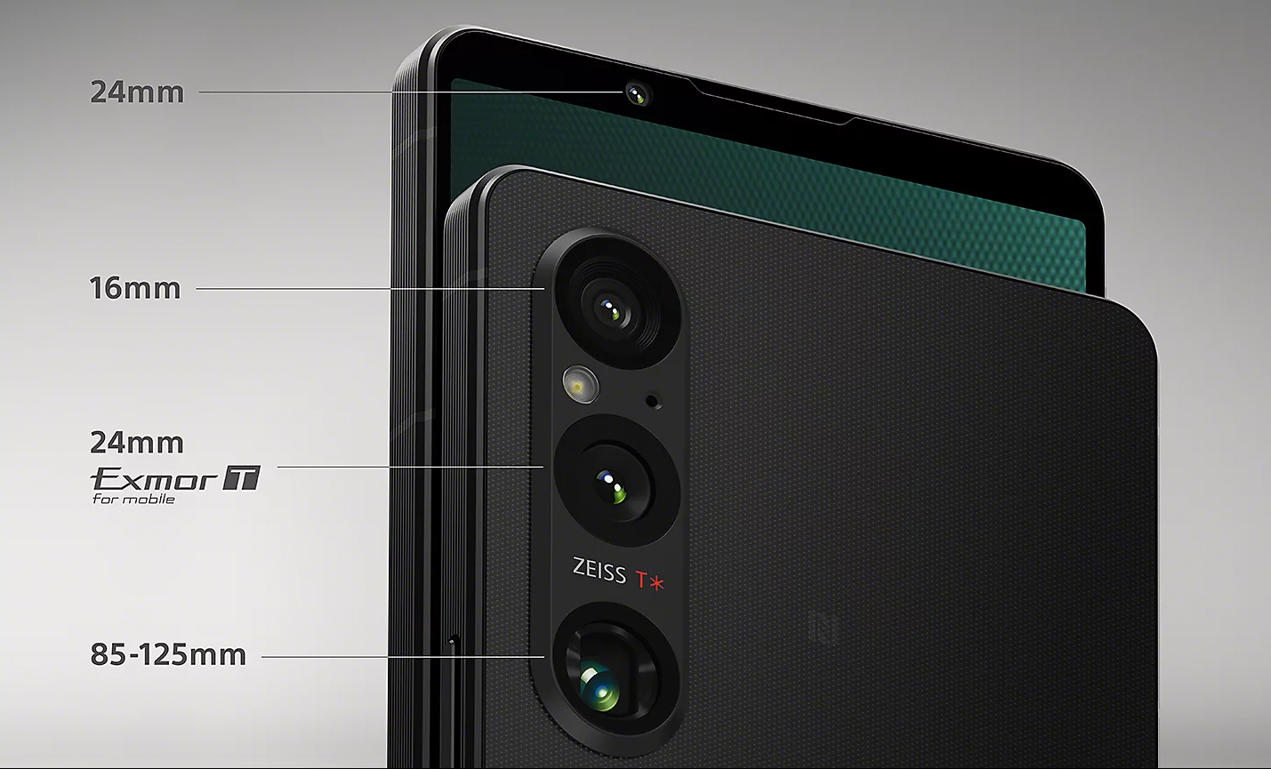 Camera specs on the Sony Xperia 1 V. Photo: Sony