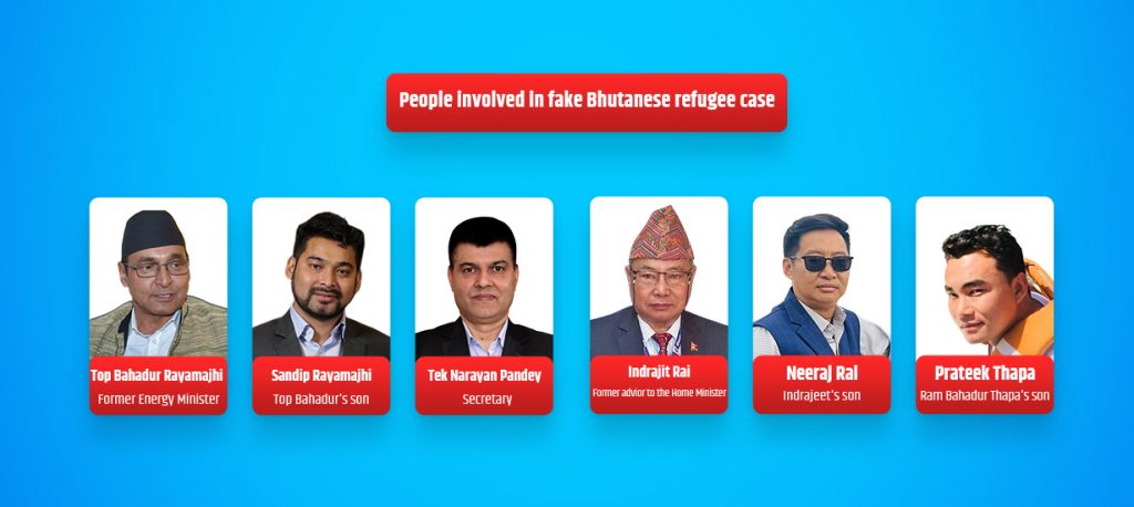 High-profile people involved in the fake Bhutanese refugee documentation case