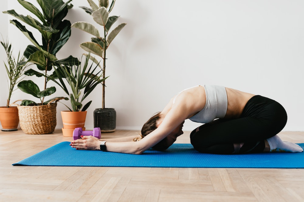 Child's Pose _Balasana_ yoga poses for yoga day