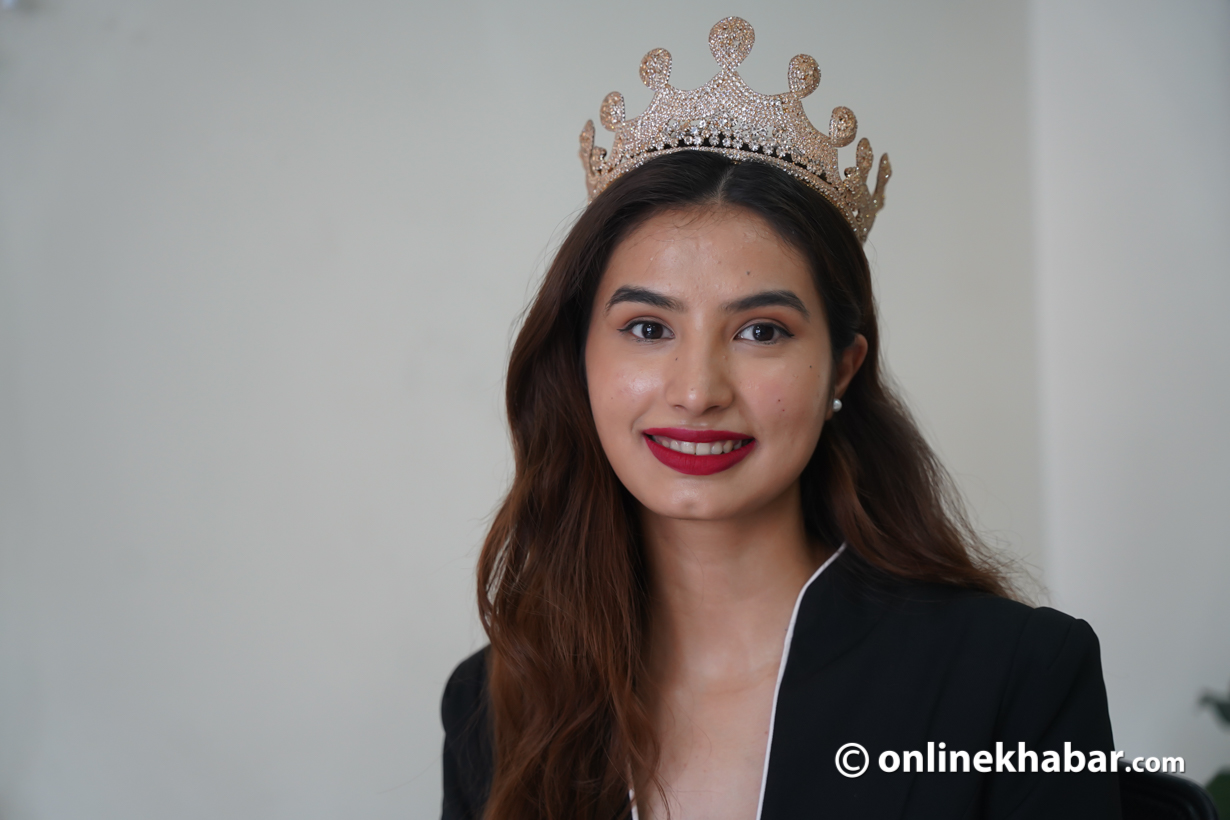 Miss Glam World Nepal 2023 Aayusha Pyakurel. Photo: Aryan Dhimal