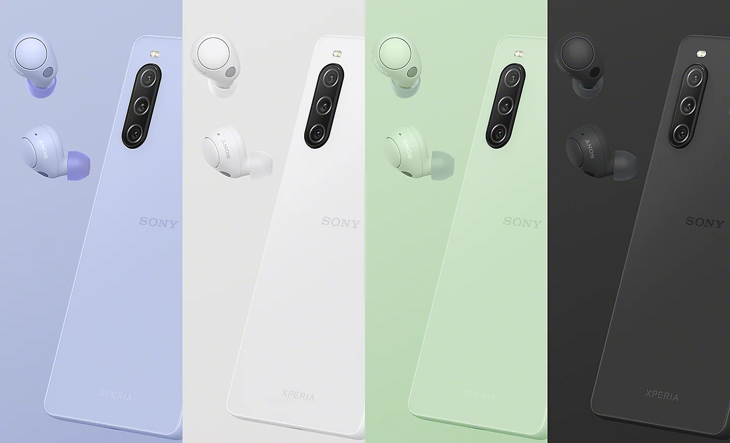 Sony Xperia 10 V colours. Photo: Sony