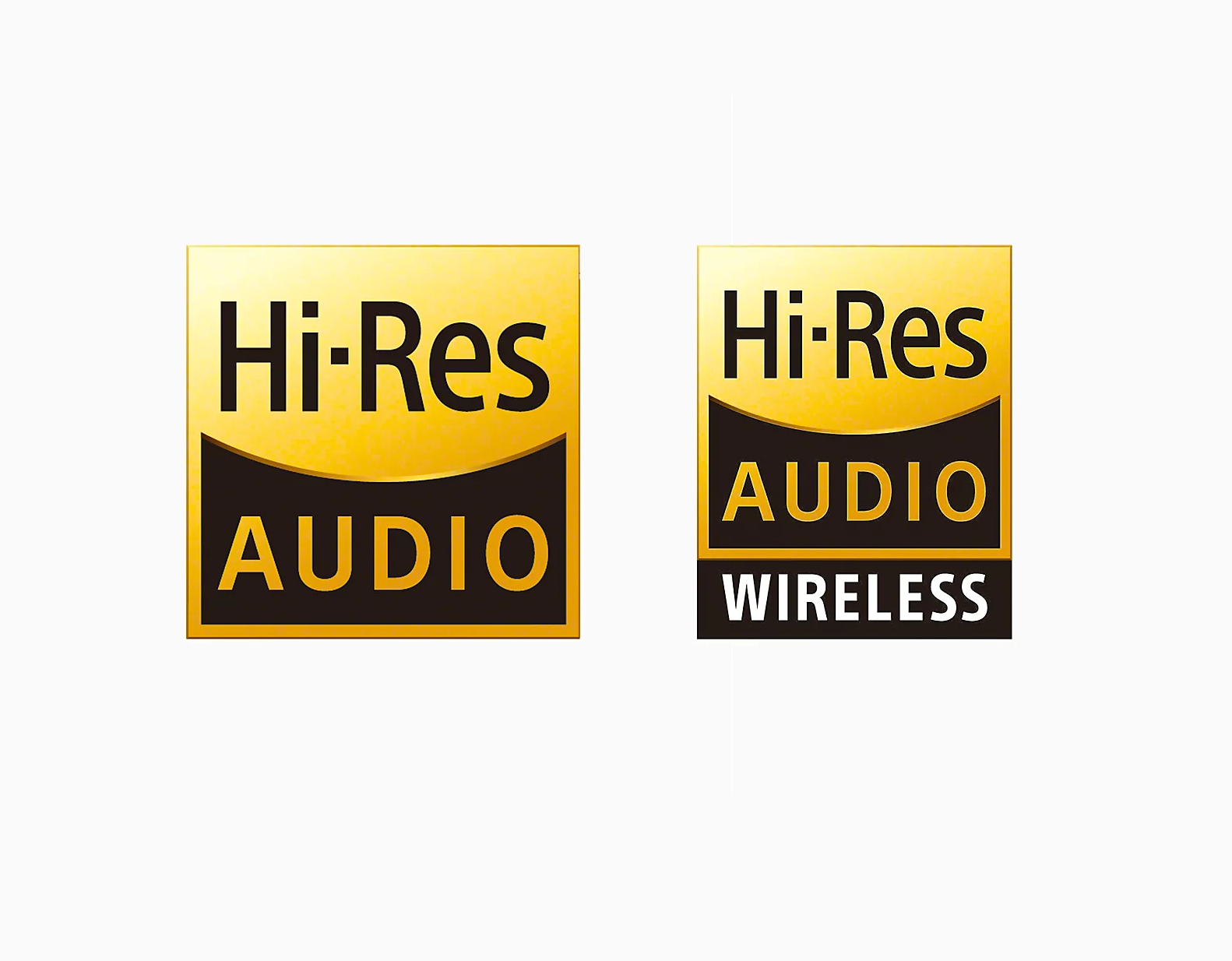 Hi-res audio and Hi-res audio wireless. Photo: Sony