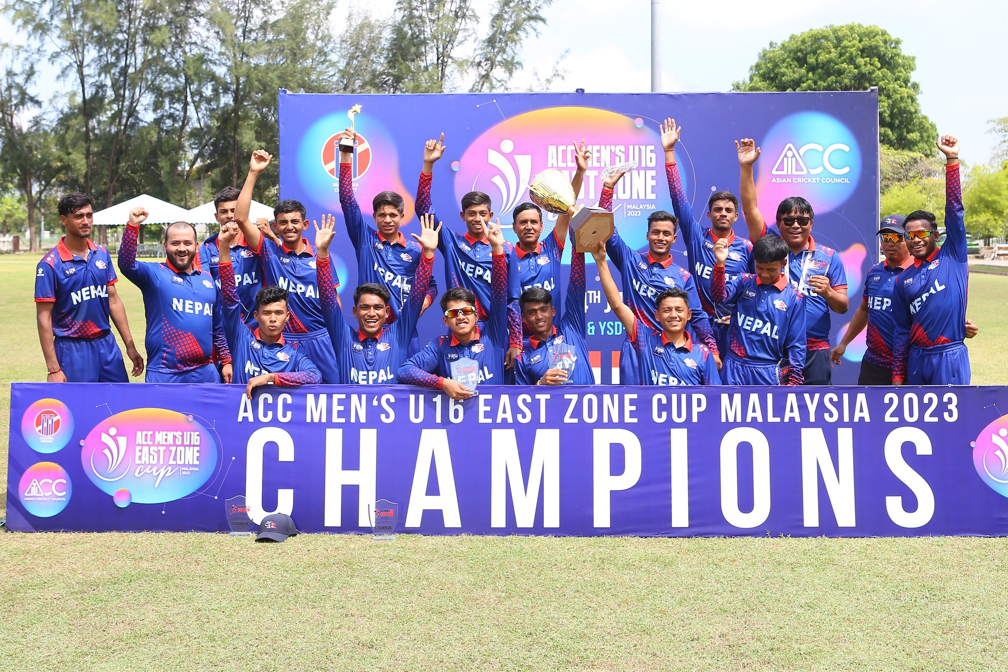 Nepal thrash Malaysia to win the ACC East Zone U16 Cup Cricket
