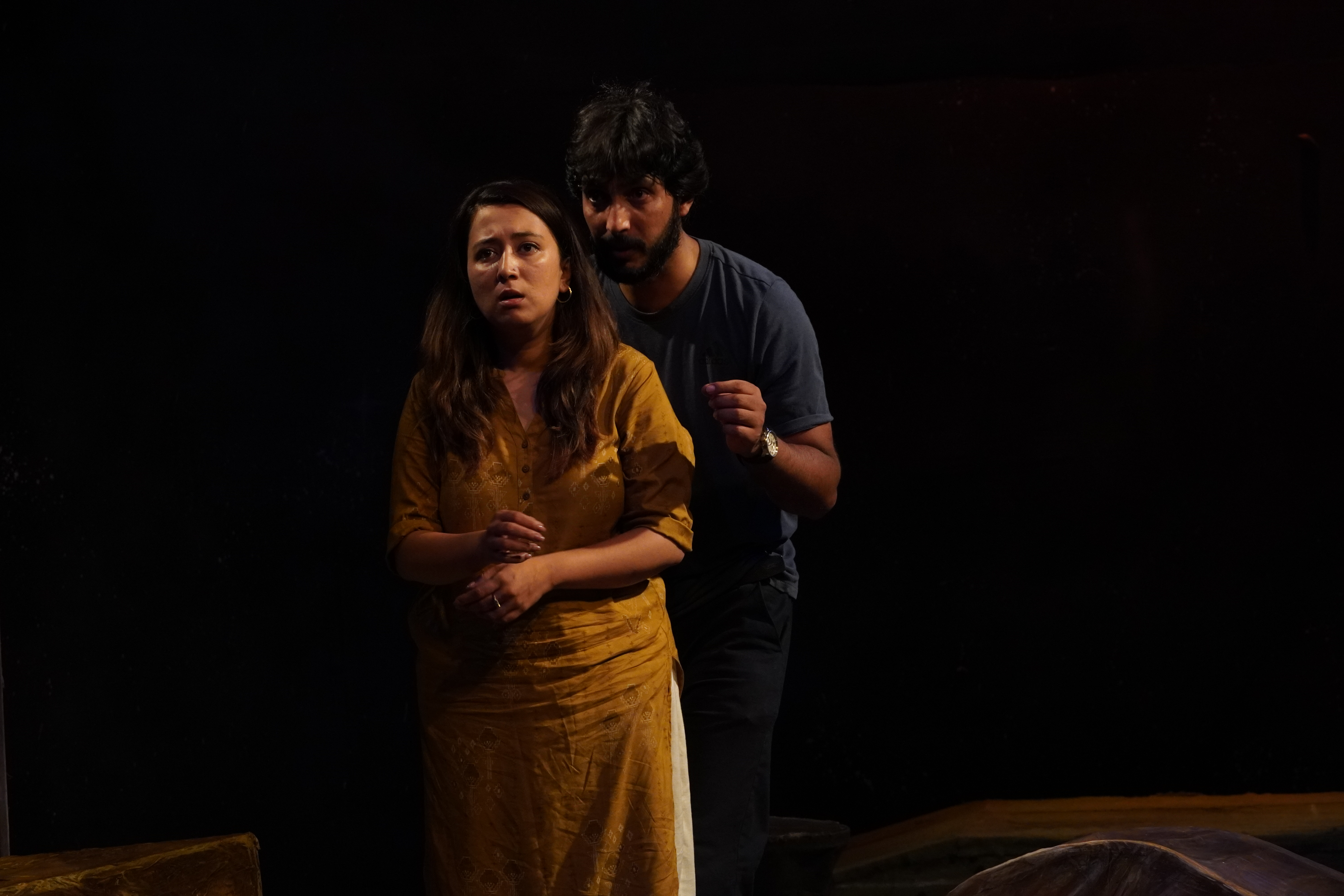 Actors of Tranzit, Akanchha Karki and Divya Dev
