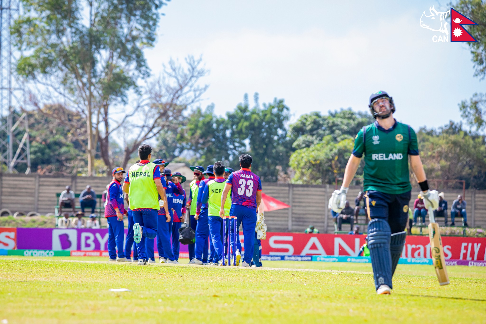 Nepal lose a nail-biter against Ireland to finish 8th in the ICC World Cup Qualifier