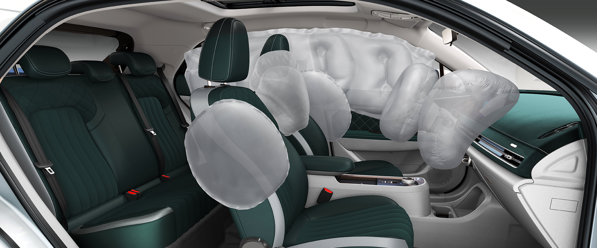 7-airbags on GWM ORA 03 EV. Photo: GWM Nepal