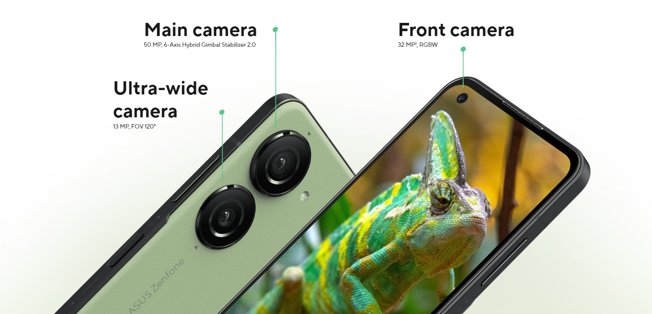 Asus Zenfone 10  camera specs. Photo: Asus