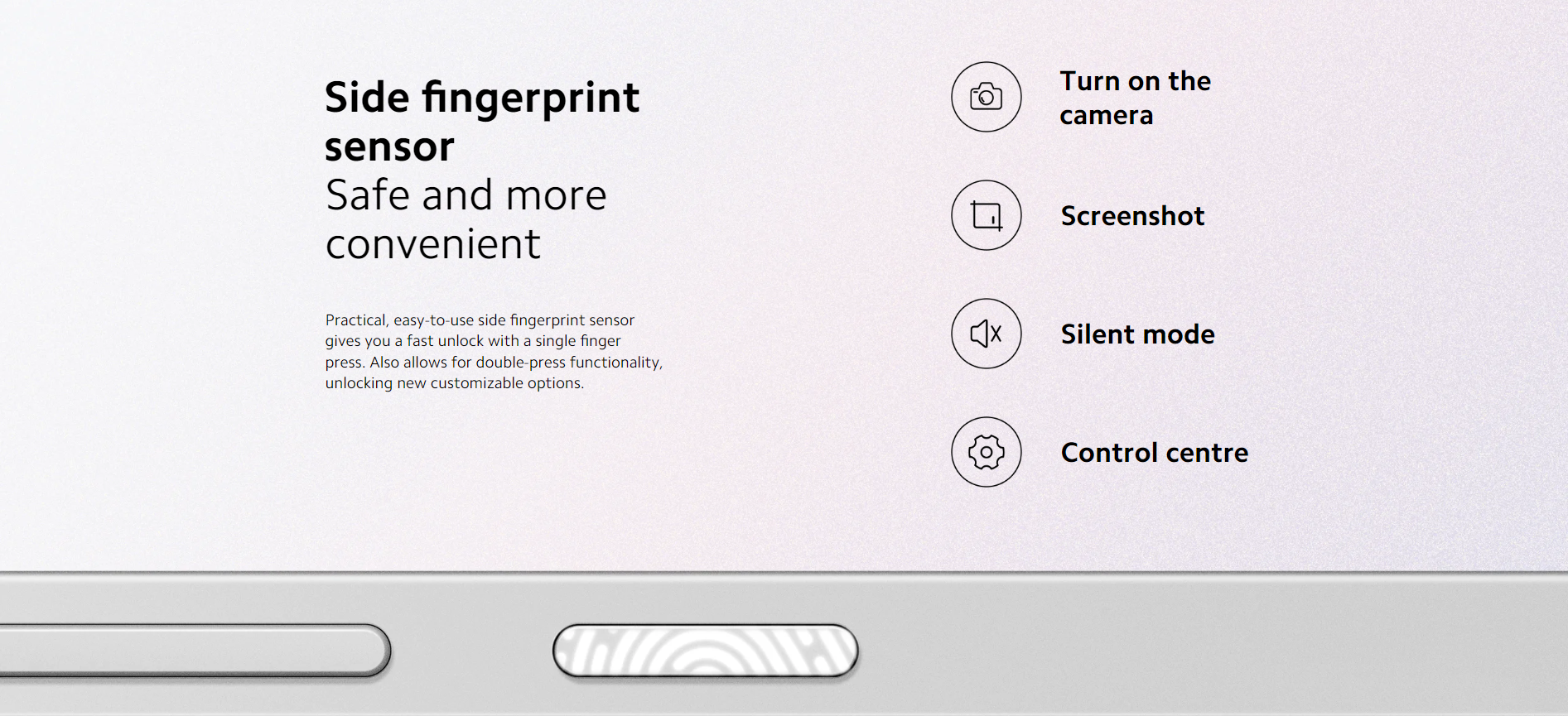 Redmi 12 fingerprint.  Photo: Mi Global