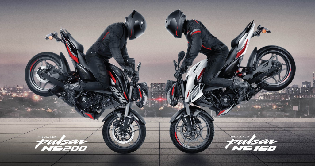 Bajaj Pulsar NS200(left) and Pulsar NS160(right). Photo: Bajaj Nepal